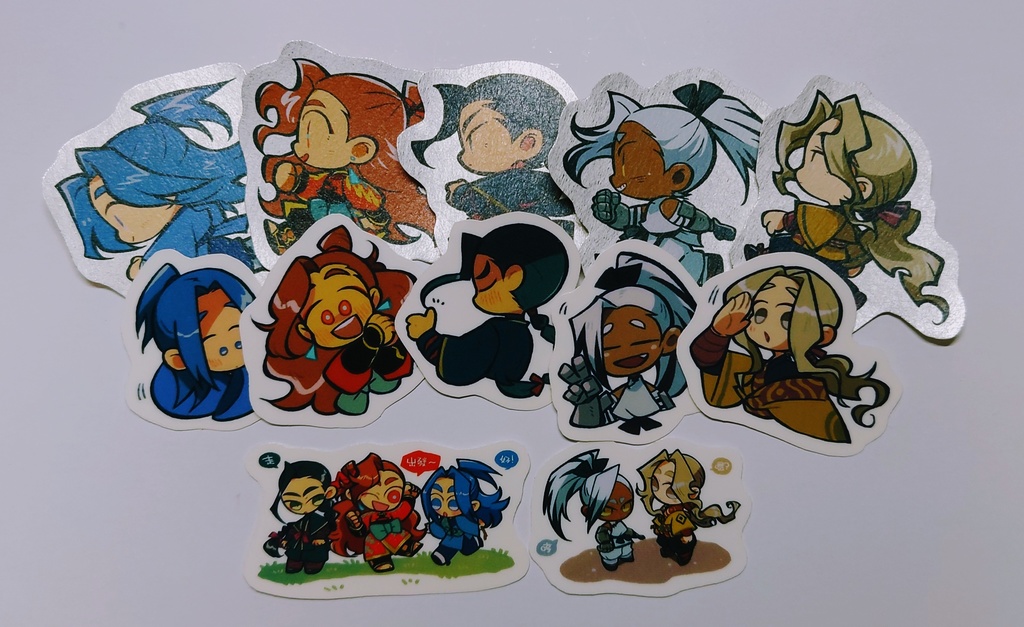 【匿名配送】ちいさめダイカットシールセット4種