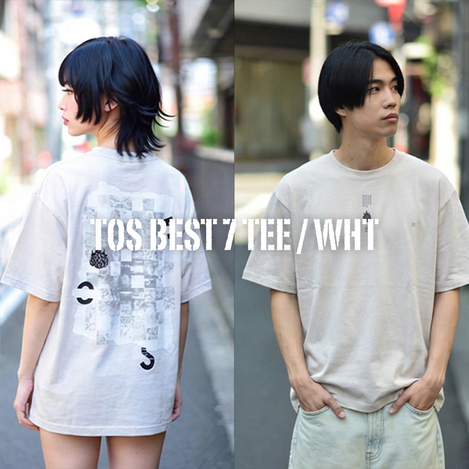 TOS BEST 7 TEE / WHT【BOOTH倉庫から発送】