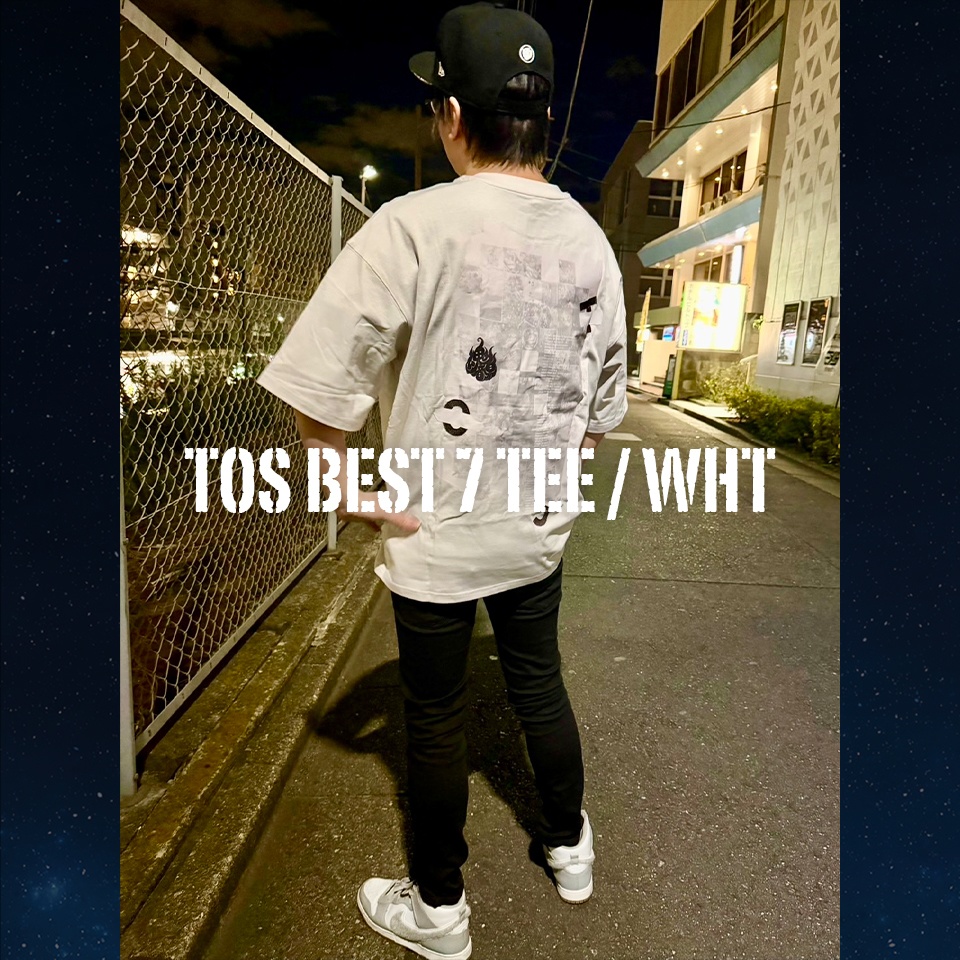TOS BEST 7 TEE / WHT【BOOTH倉庫から発送】