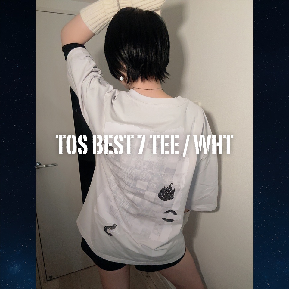 TOS BEST 7 TEE / WHT【BOOTH倉庫から発送】