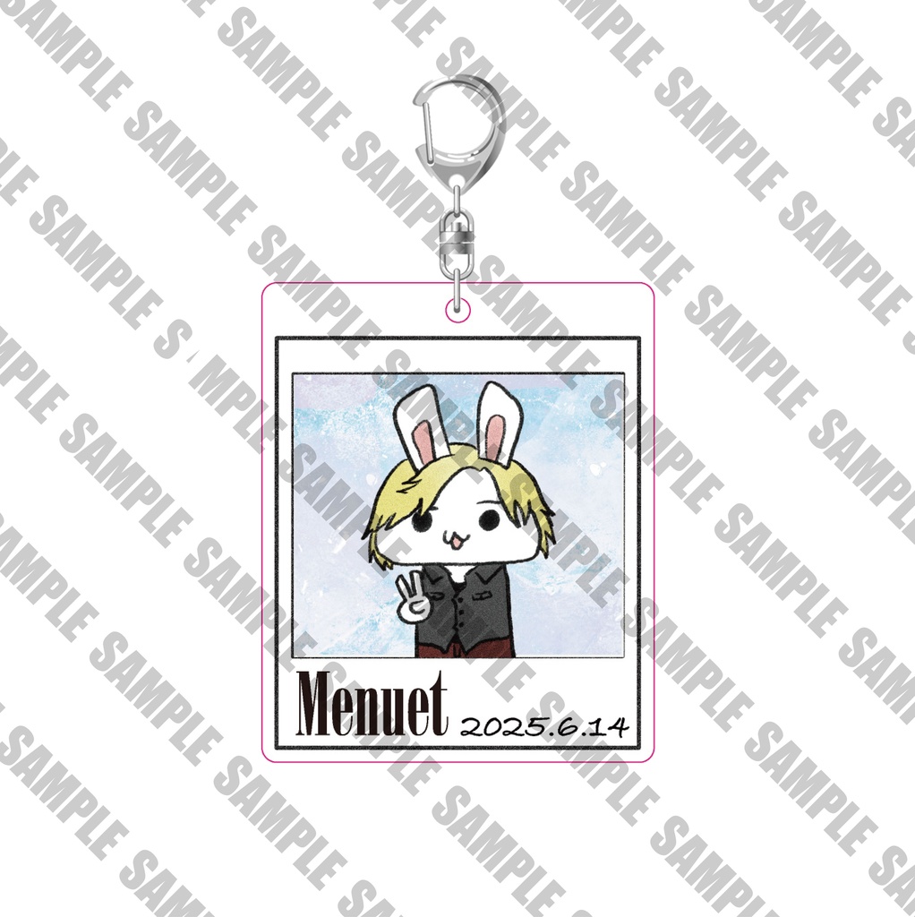 【Menuet】うさぎアクキーA