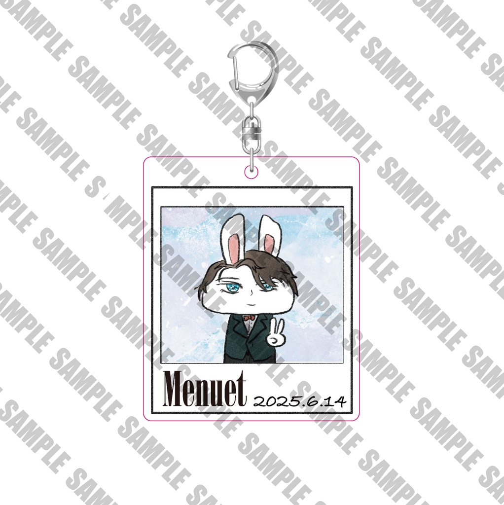 【Menuet】うさぎアクキーB
