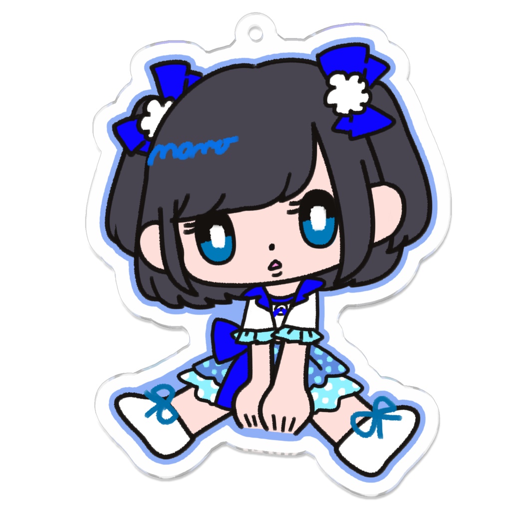 アクキー_青色のあの子