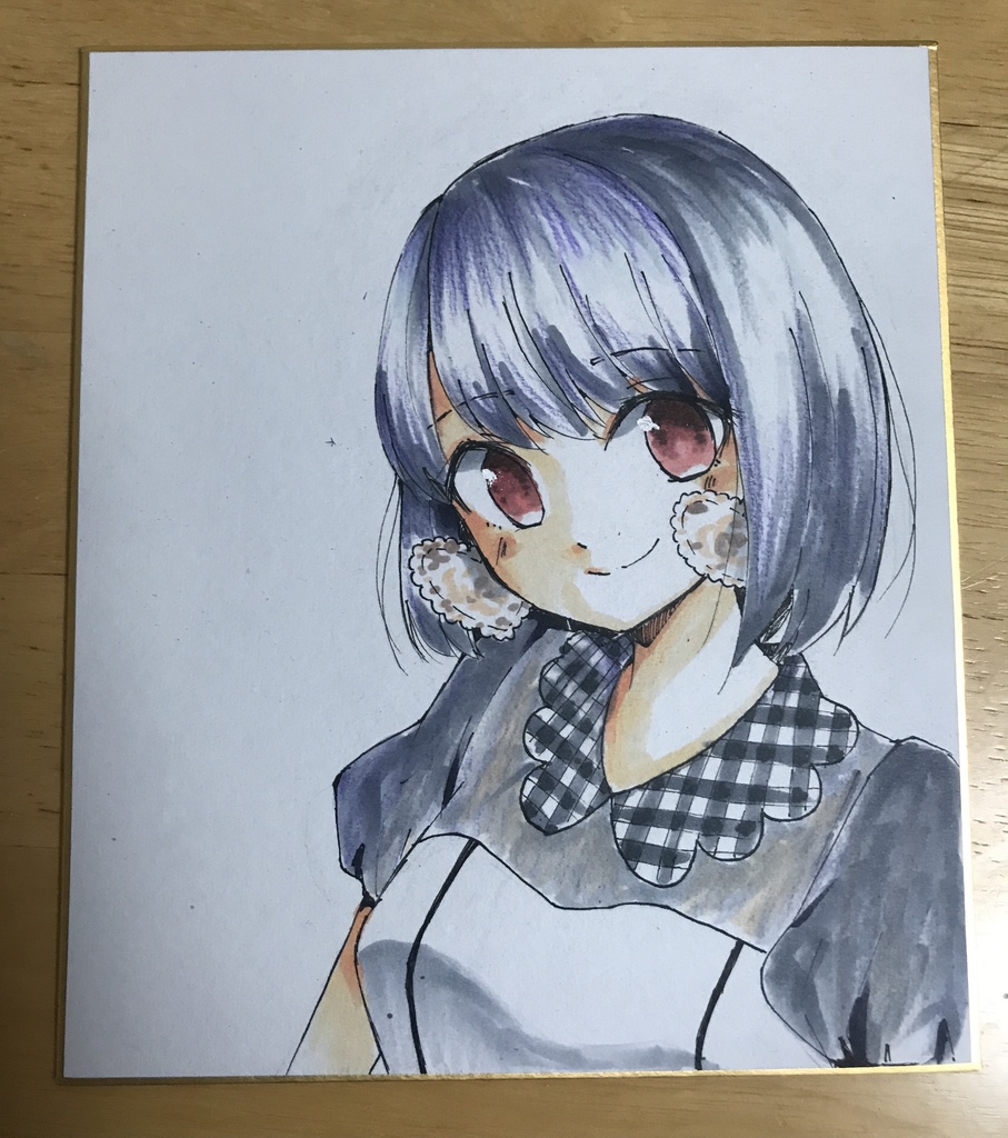 イラスト色紙(中)