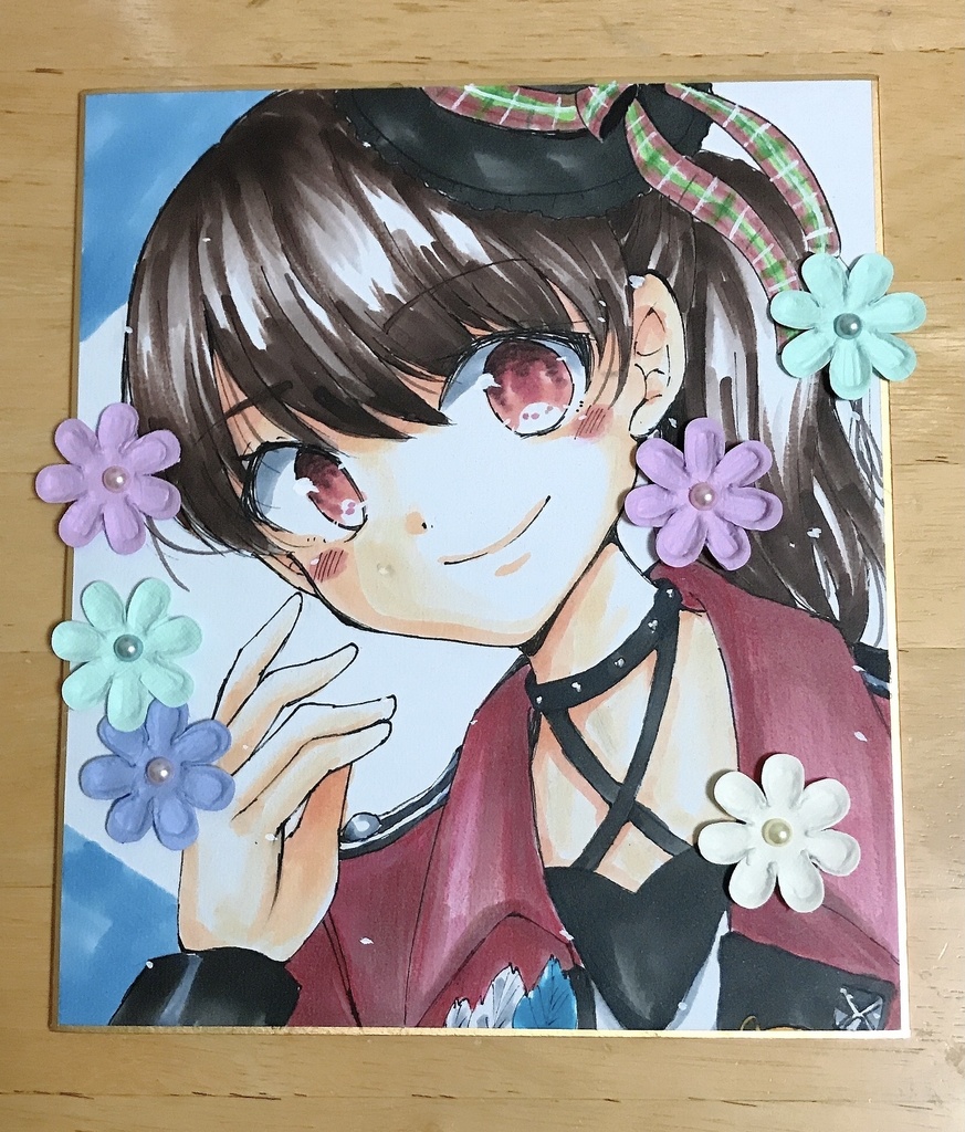 イラスト色紙(中サイズ)