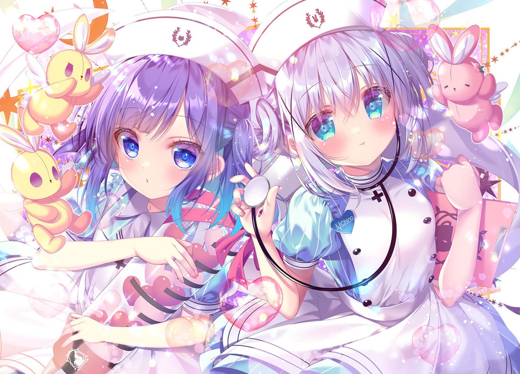 ナースなチノ&フユのお薬手帳ケース