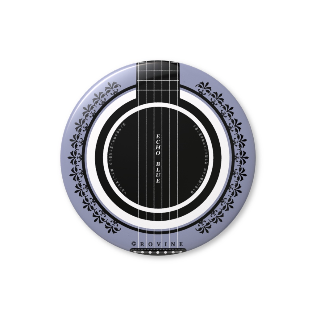 ジャケット缶バッジ「ECHO BLUE」