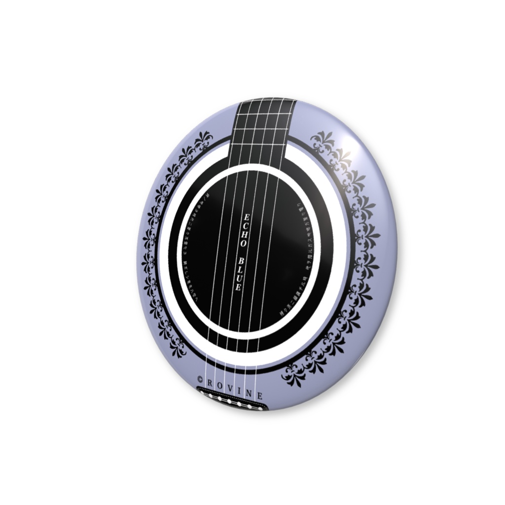 ジャケット缶バッジ「ECHO BLUE」