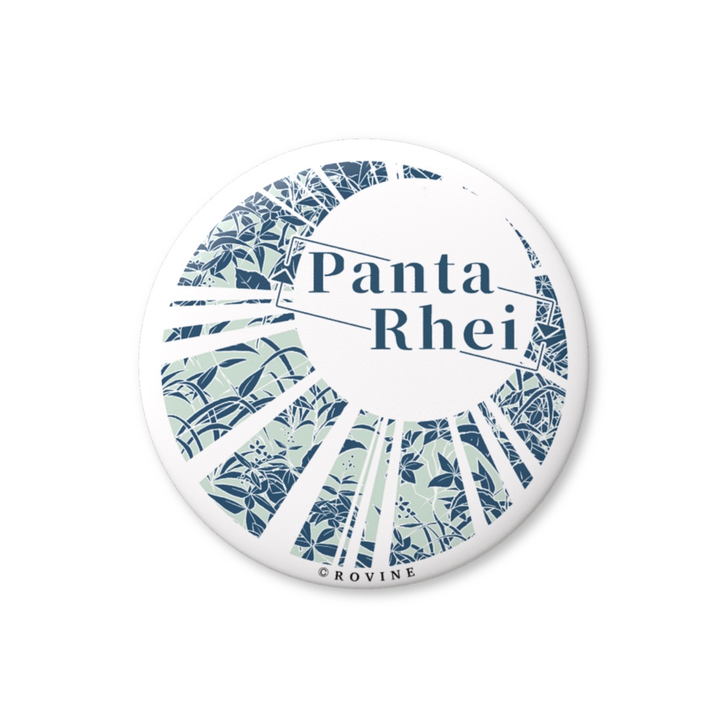 ジャケット缶バッジ「Panta Rhei」