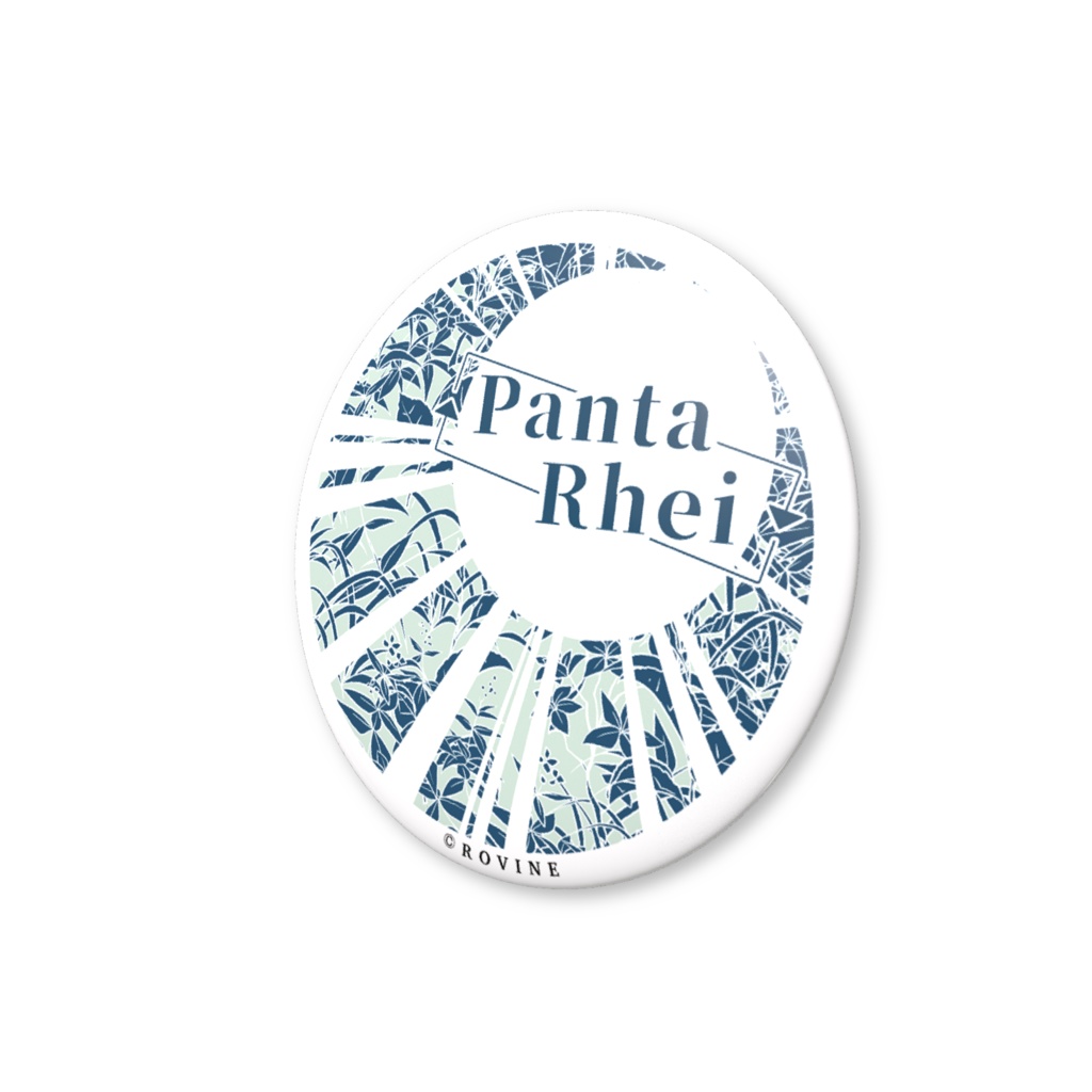 ジャケット缶バッジ「Panta Rhei」