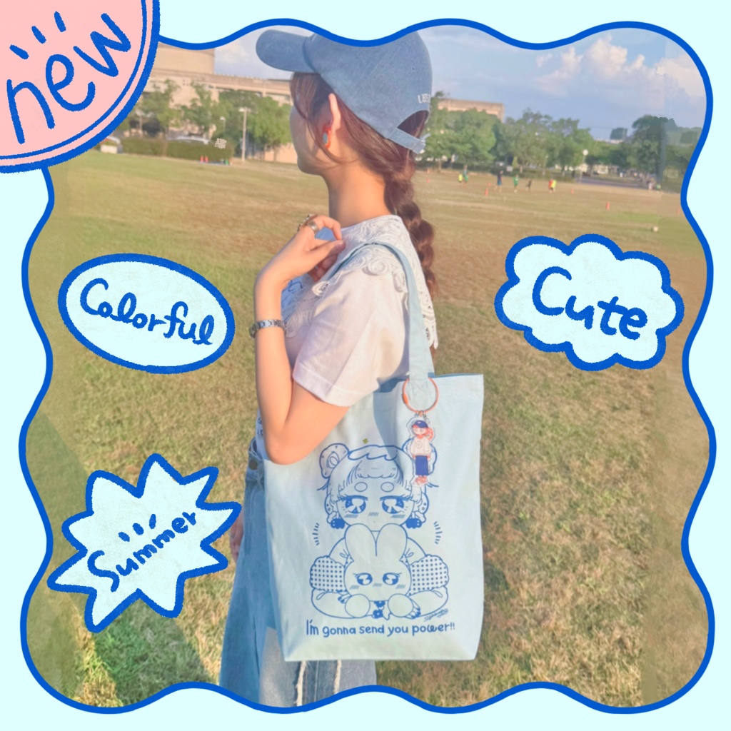 NEW トートバッグ（ブルー）