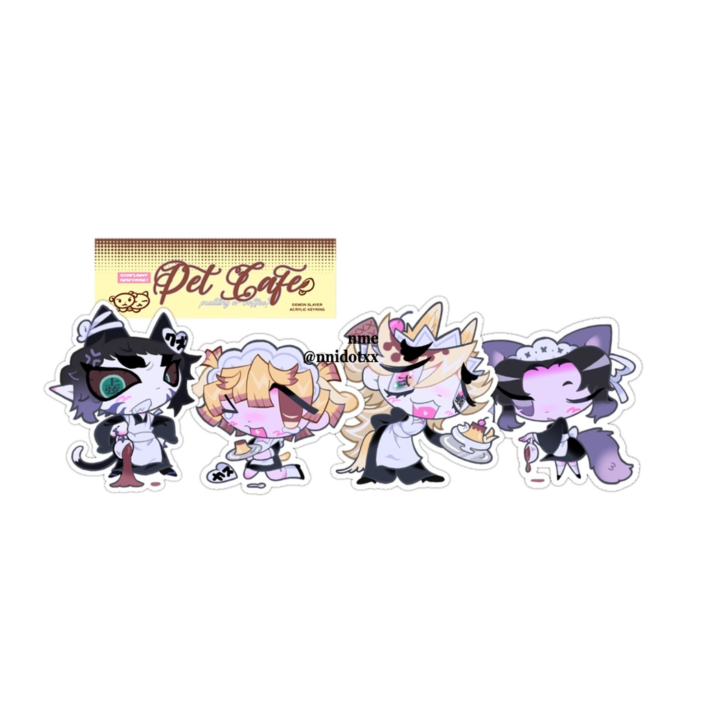 Petcafe♥Acrylic keychain