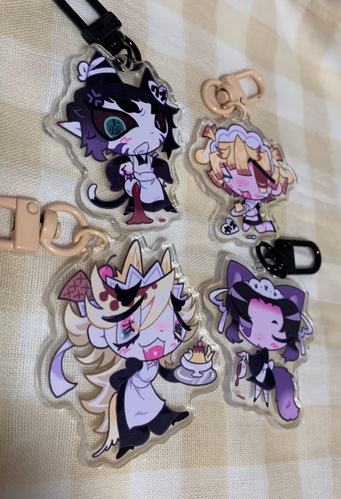 ☕️Petcafe Acrylic keychain🍮