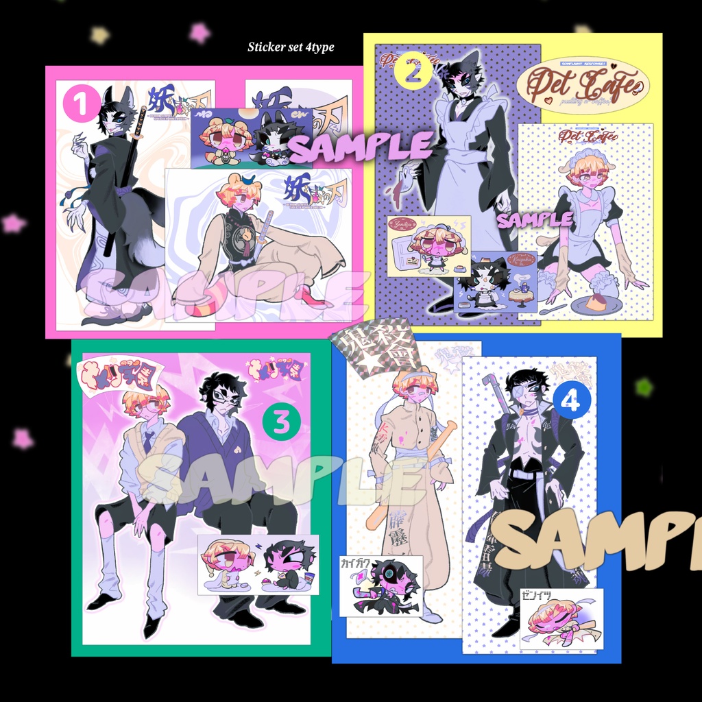 ⚡️Big sticker set（4type）⚡️