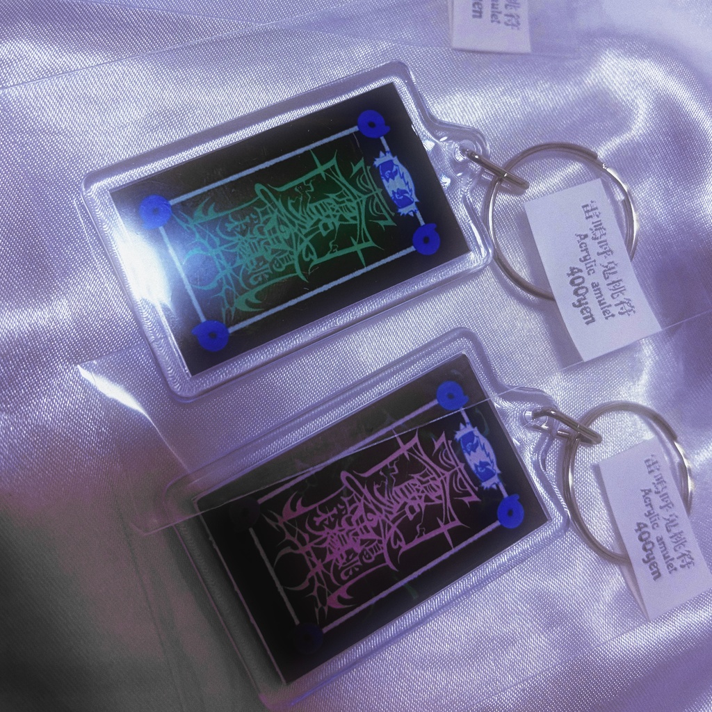acrylic amulet(雷鳴呼鬼桃符)2type