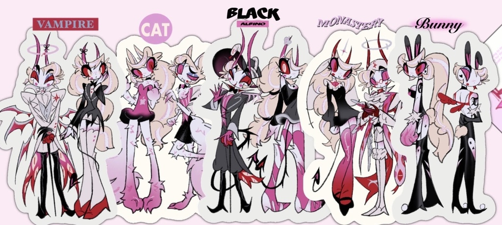 🍒 Albino sticker set 🍒