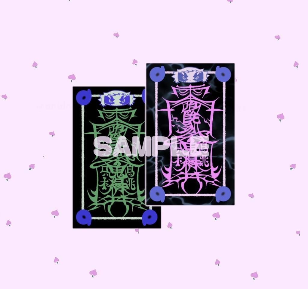 amulet sticker（雷鳴呼鬼桃符）2type