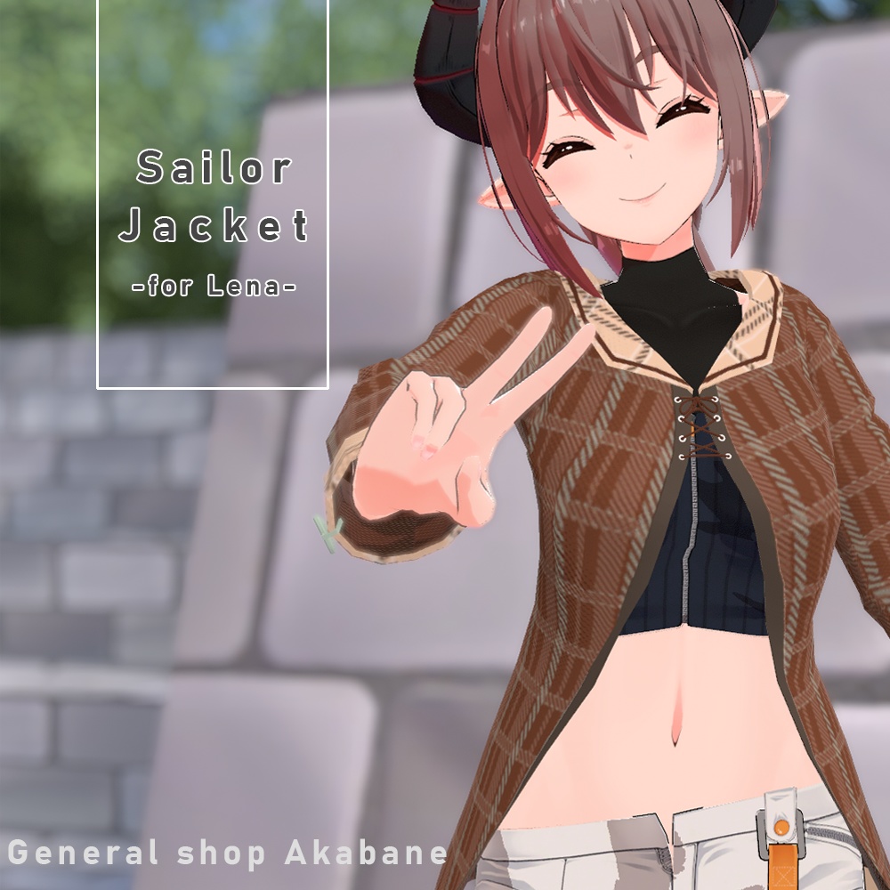 【スキニング済み】セーラー風ジャケット【無料】