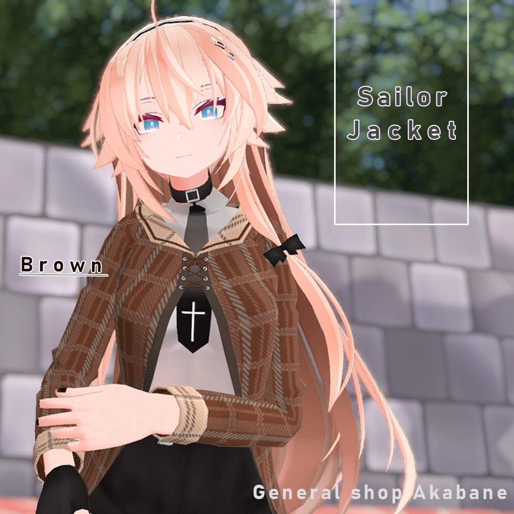 【スキニング済み】セーラー風ジャケット【無料】