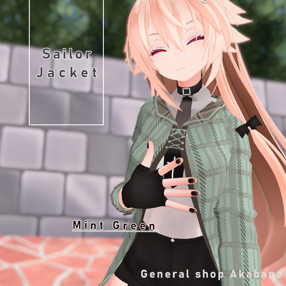 【スキニング済み】セーラー風ジャケット【無料】
