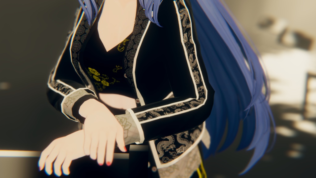 【桔梗対応】チャイナ風カジュアルクール×ハイウエストコーデ 【ー華蓋 Kagai-】