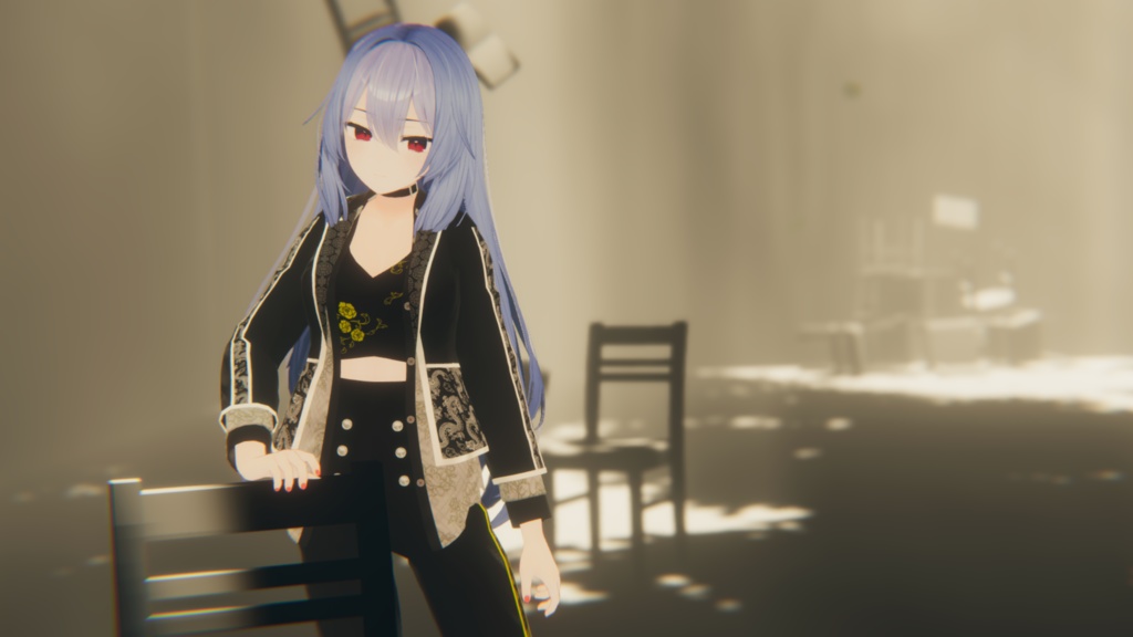 【桔梗対応】チャイナ風カジュアルクール×ハイウエストコーデ 【ー華蓋 Kagai-】