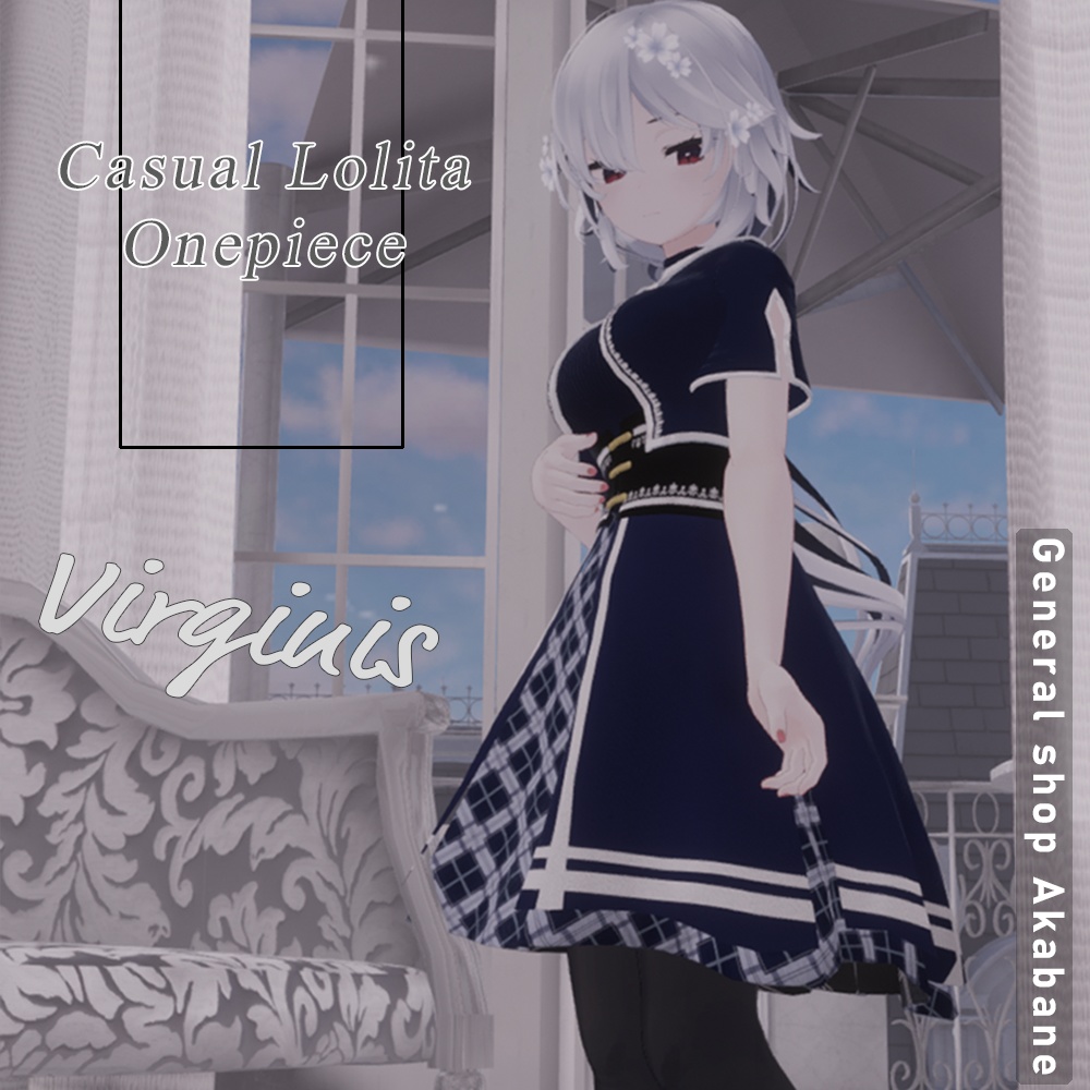 【桔梗対応】カジュアルロリータワンピース【-Virginis バージニス-】