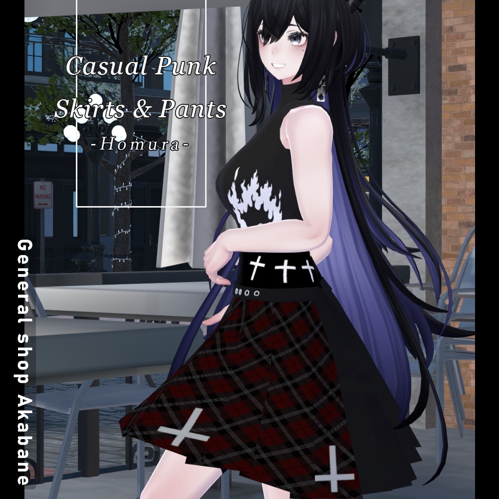 【ラシューシャ対応】カジュアルパンクコーデ【-焔 Homura-】