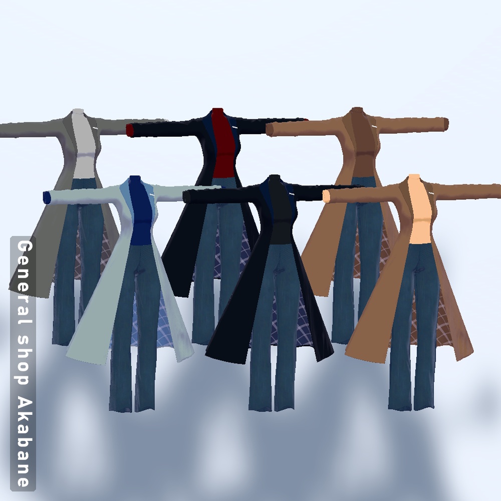 【ラシューシャ対応】タートルネック×ロングコート【for Lasyusha】