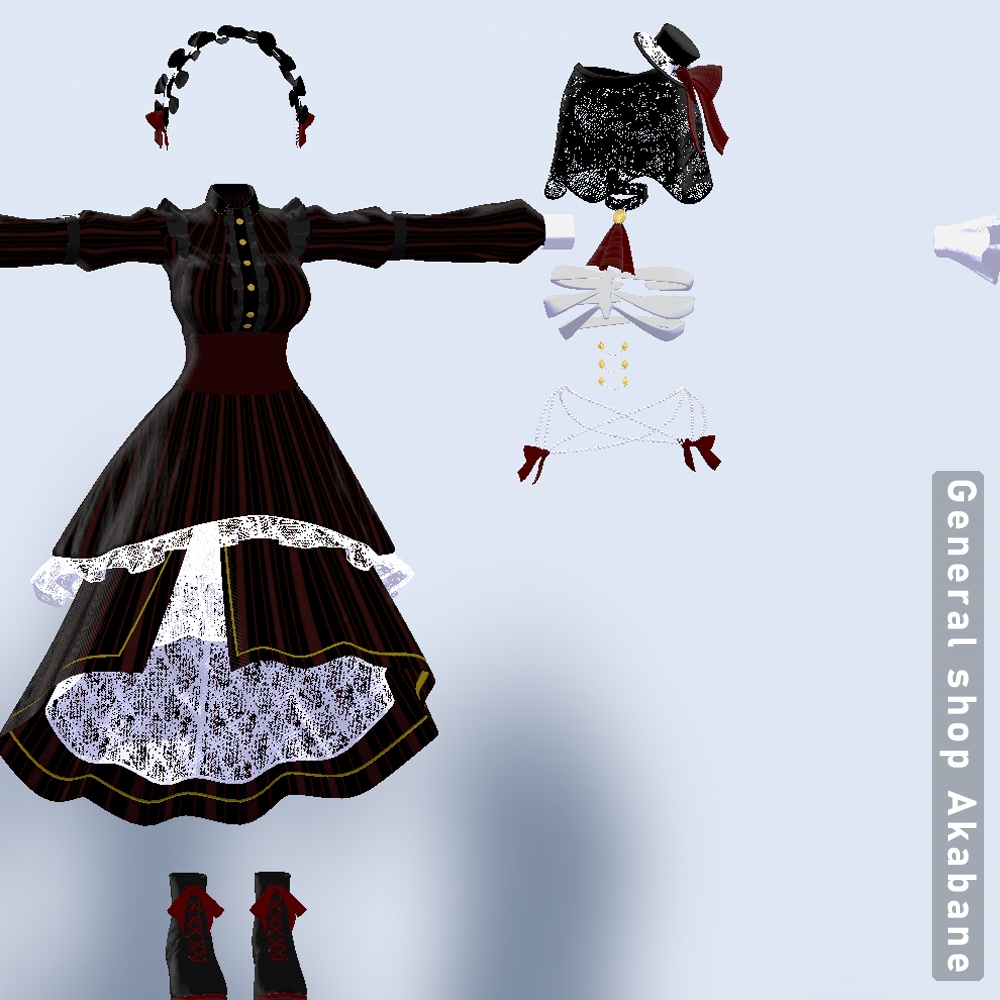 【森羅対応】ゴシックドレス