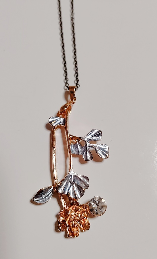 アンティークフラワーネックレス