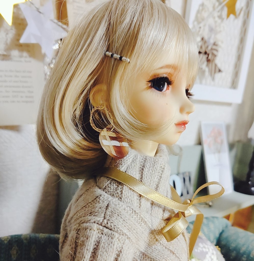 チェックイヤリング(3種)