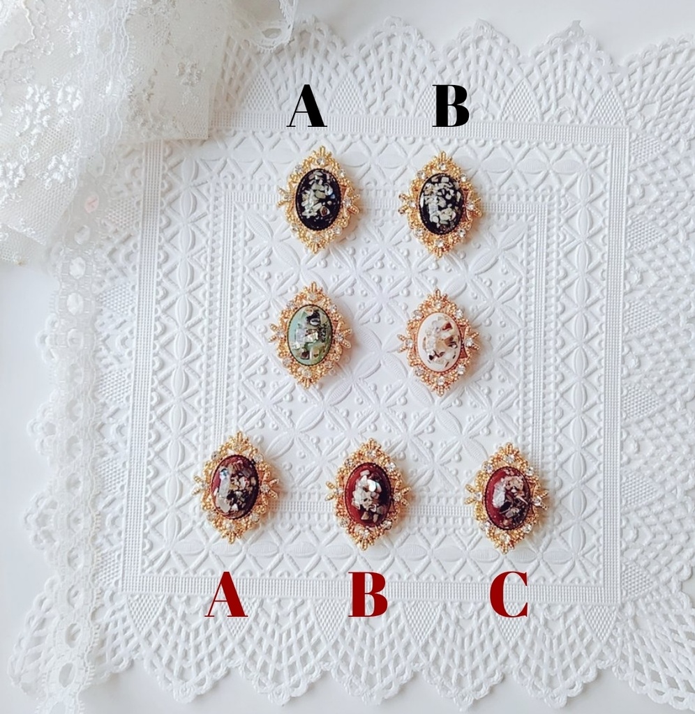 〘永遠の愛〙(マグネット式ブローチ)