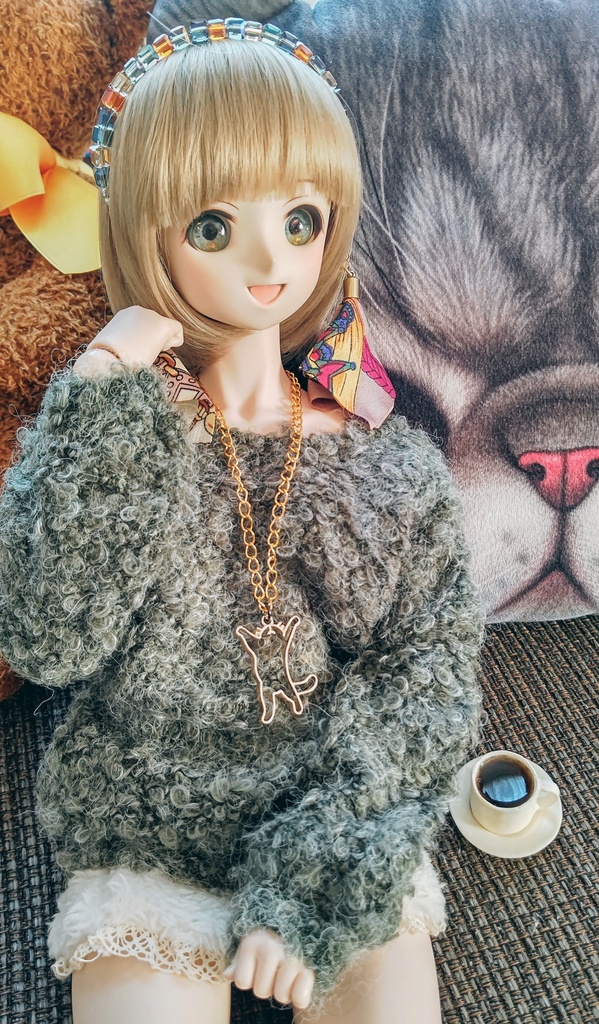 へそ天!猫ネックレス