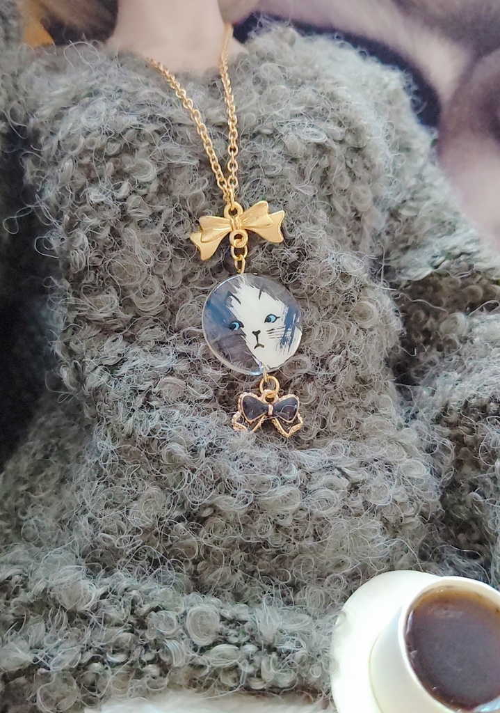 猫にリボン🎀ネックレス