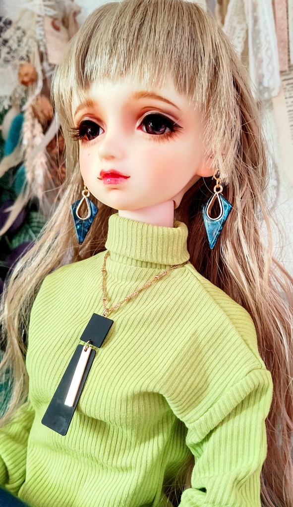 幾何学イヤリング