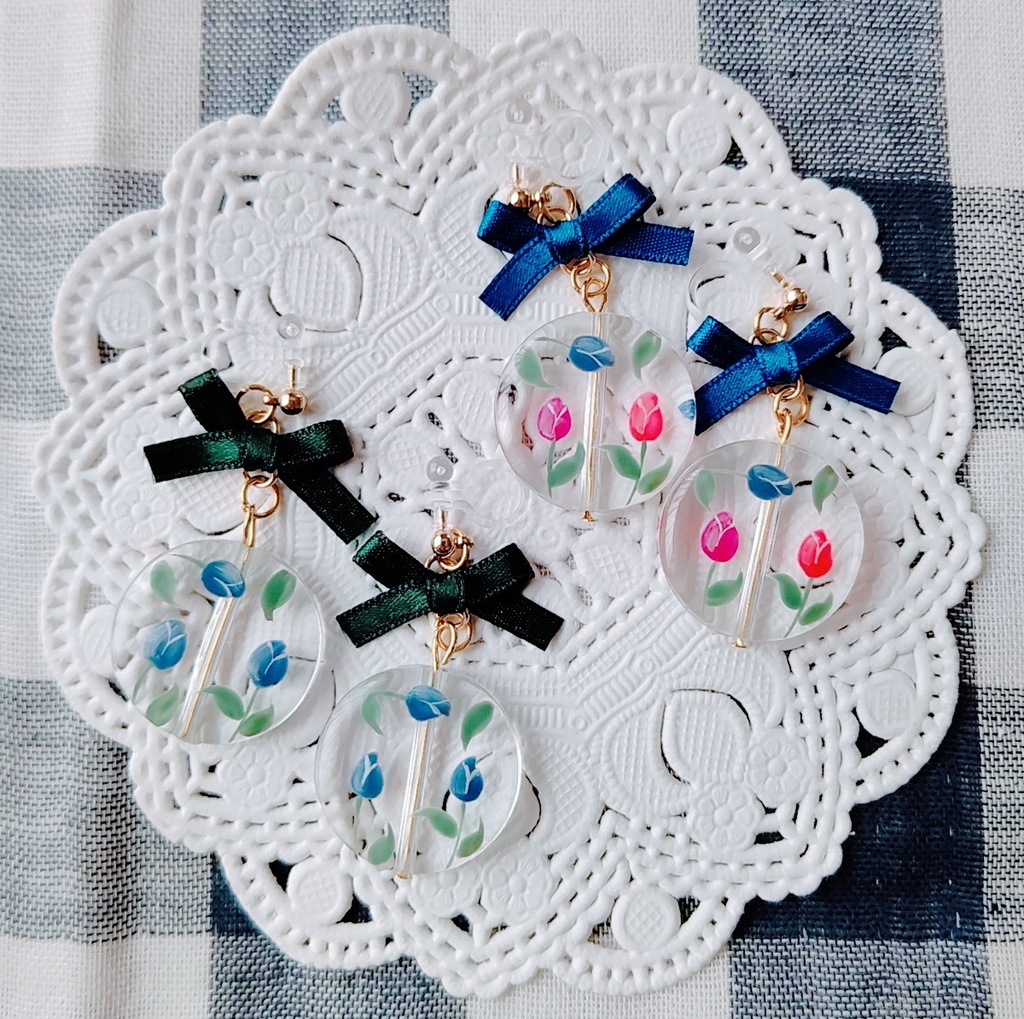 チューリップ🌷イヤリング