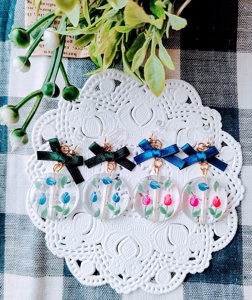 チューリップ🌷イヤリング