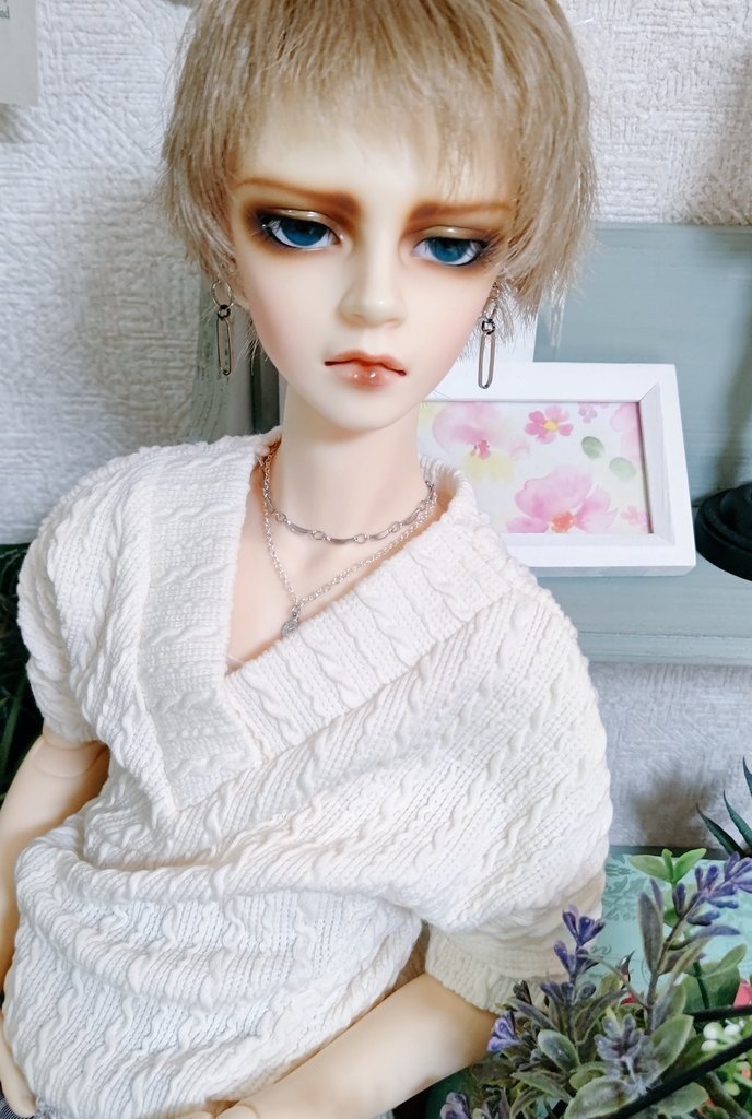 等身大(2連ネックレス&ピアスセット)