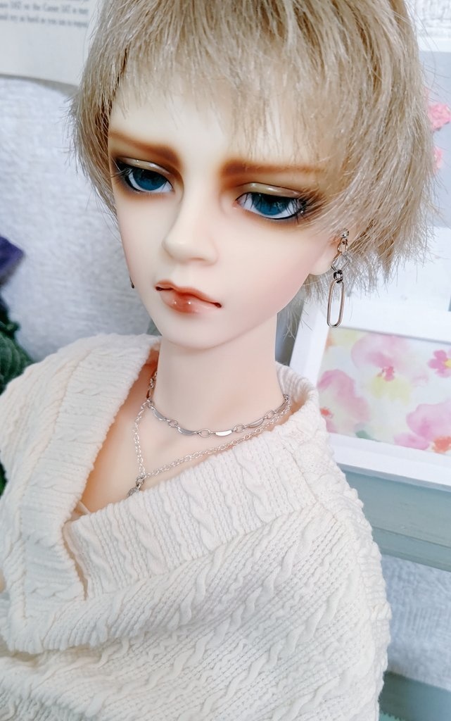 等身大(2連ネックレス&ピアスセット)