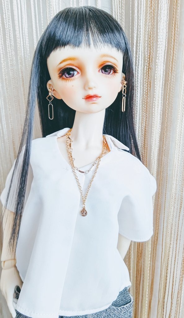 等身大(2連ネックレス&ピアスセット)