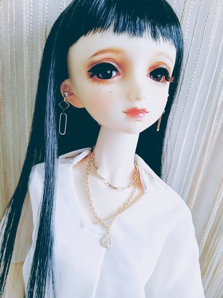 等身大(2連ネックレス&ピアスセット)