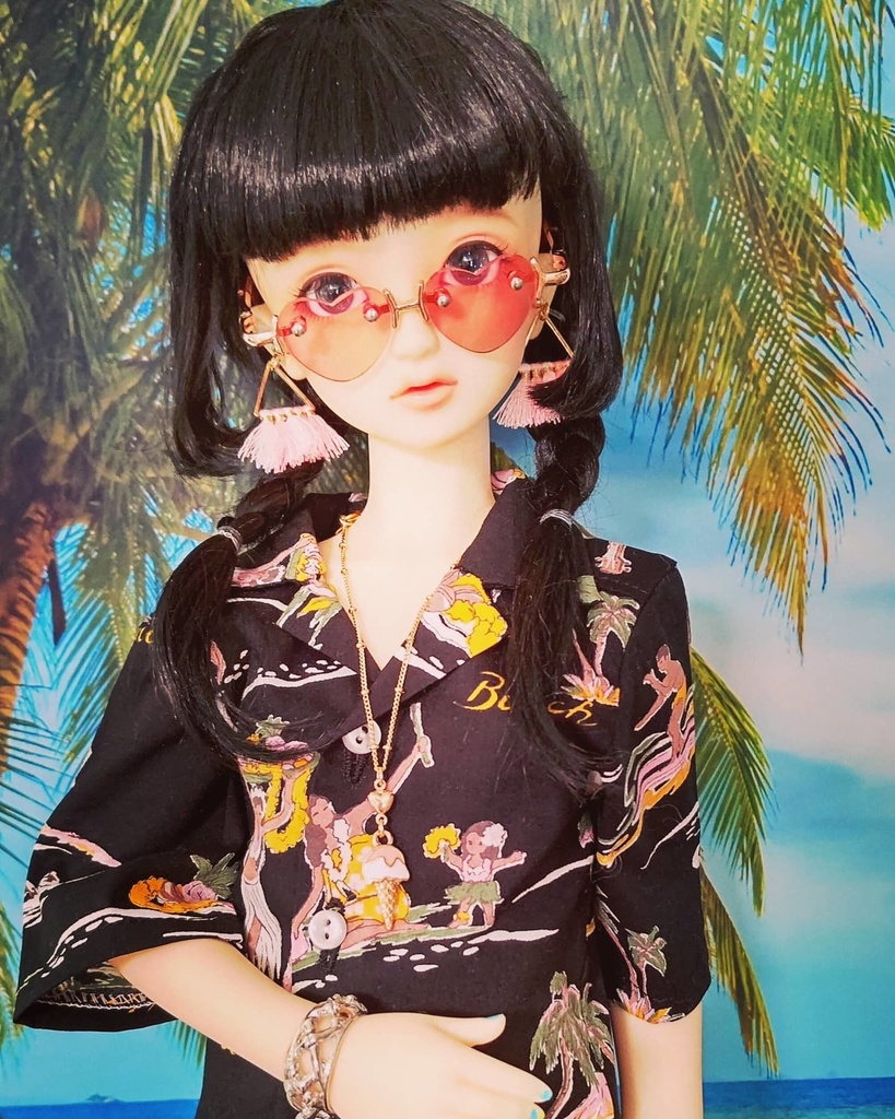 ミニタッセルピアス+ブレスレットセット