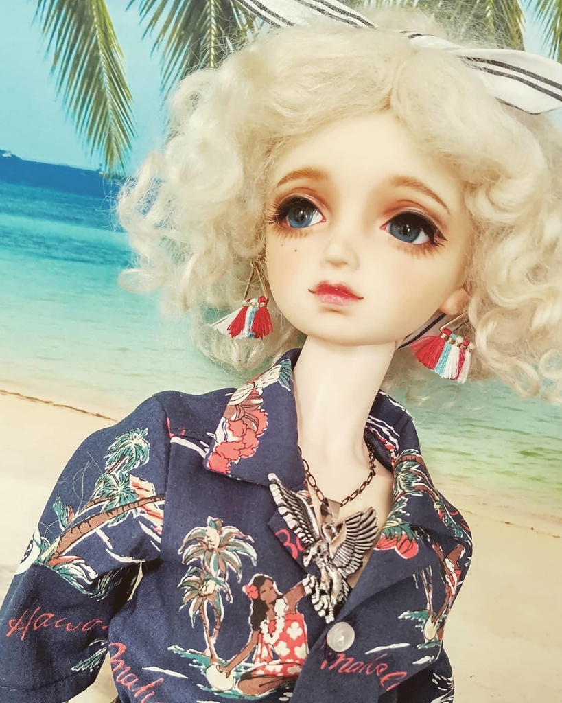 ミニタッセルピアス+ブレスレットセット