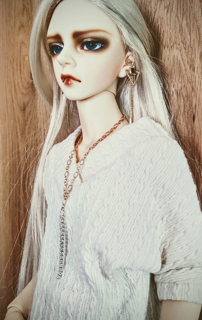 ゴールドチェーンセット(ピアス+ネックレス)