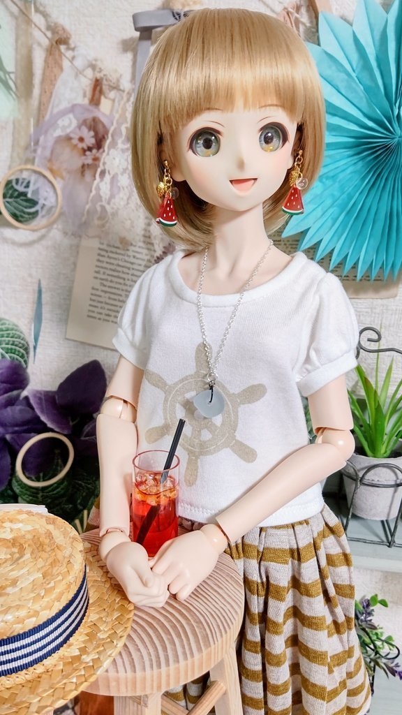 シーグラスネックレス