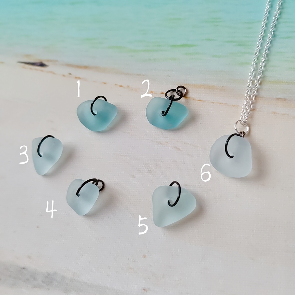 シーグラスネックレス