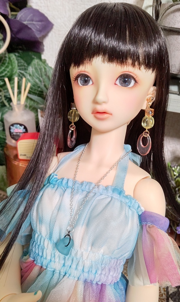 シーグラスネックレス