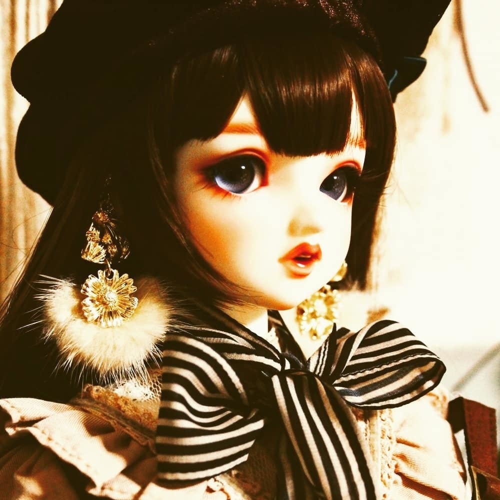 ゴールドフラワーイヤリング