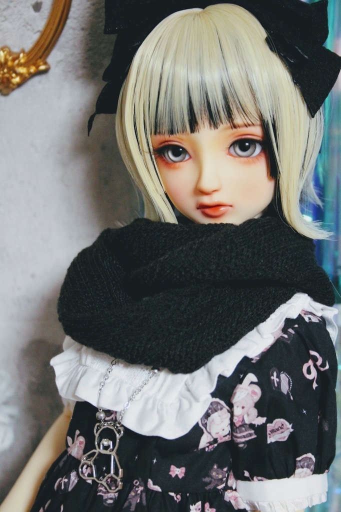 黒スヌードマフラー